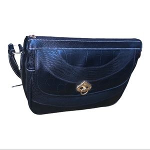 QQQ Leather Crossbody Bag